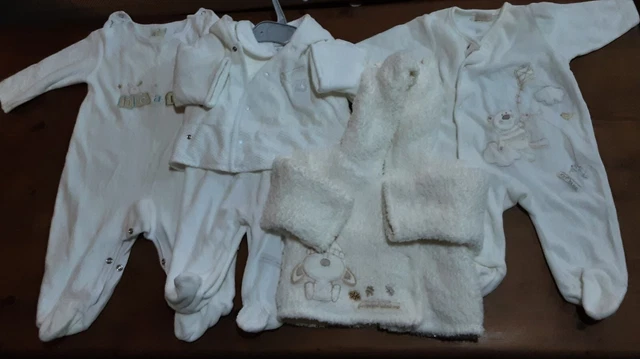 Pacchetto di abbigliamento per bambine età 0-3 3-6 mesi reggiseno cerniera mamma e pappas