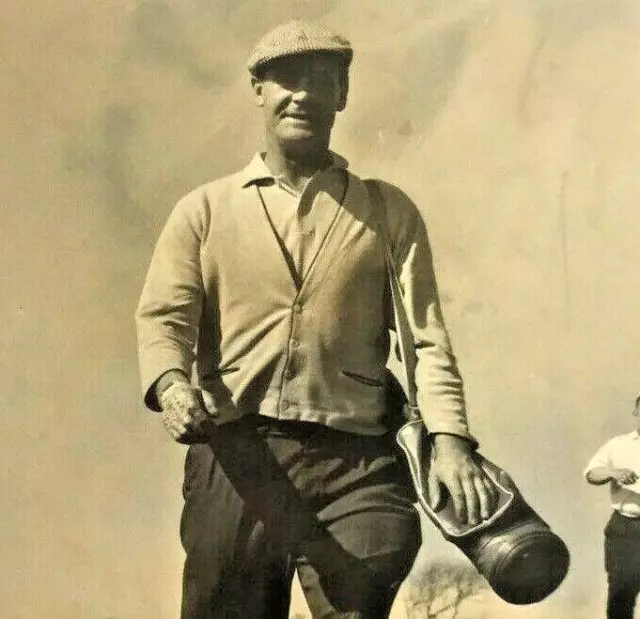 Vintage Photo Brian Close English Cricket Player Playing Golf Course Sports