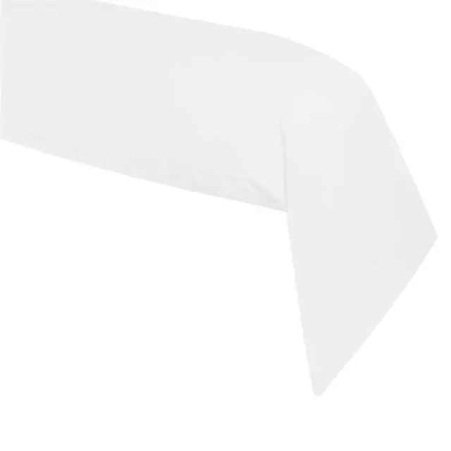 Taie de traversin blanche en coton 45 x 185 cm