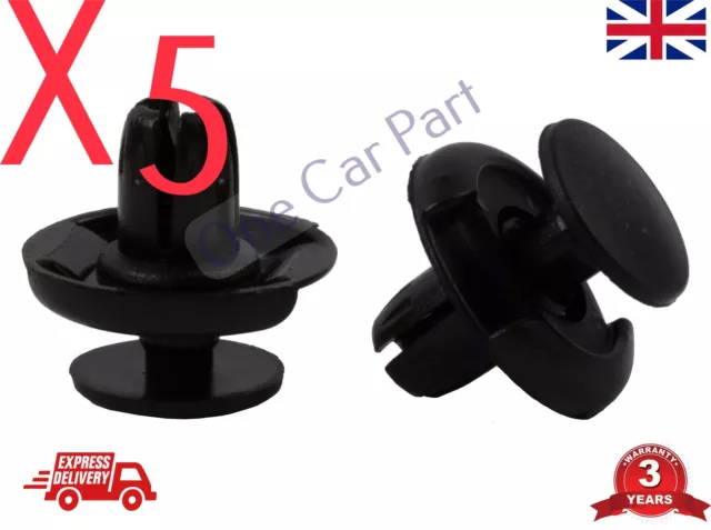 5x For Honda Plastic Trim Clips- Wheel Arch lining, 91501S04003 91501-S04-003