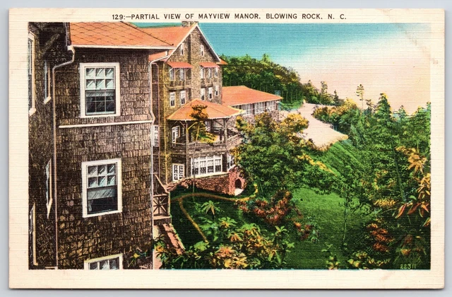 Vintage Postcard Partial View of Mayview Manor Blowing Rock North Carolina NC