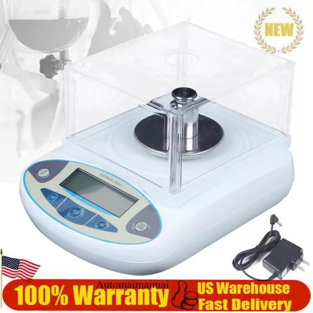 New Analytical Balance Lab Digital Electronic Precision Scale 1mg 500g x 0.001g