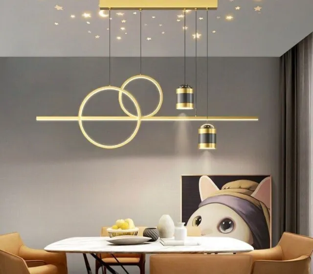 Pendant Light Hanging Ceiling LED Home Decoration Fixture Dimmable White Parts