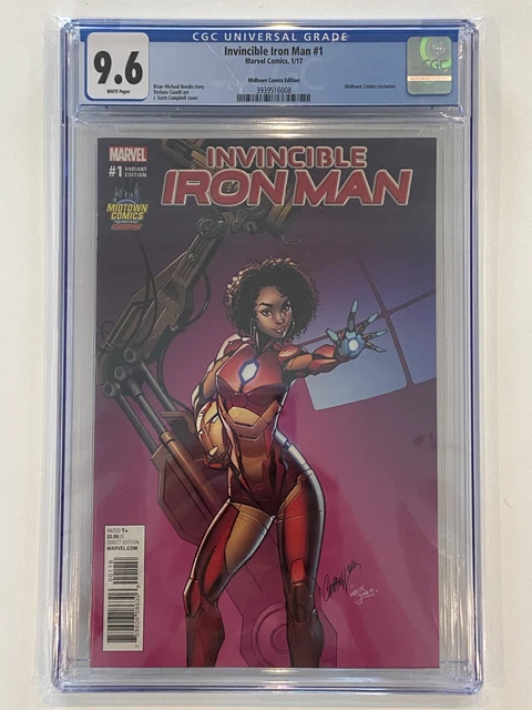 Invincible Iron Man #1 CGC 9.6 White Pages Midtown Comics Exclusive Disney+