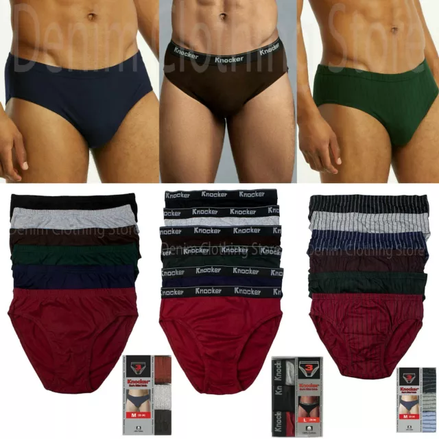 Men Bikini Briefs Lot 3 6 12 Pack Boxer Cotton Underwear Solid Stripe Breathable