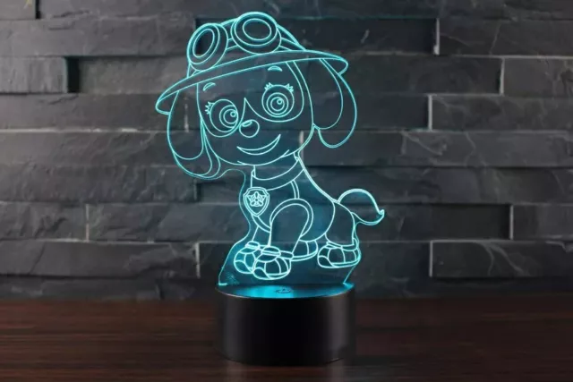 Lampe de table LED 3D Lilo & Stitch - Dégradé de 16 couleurs - Télécommande  - Perfect