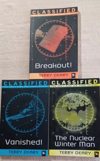 TERRY DEARY Lof of 3 Classified Series (Breakout!~Nuclear Winter Man -    TPB VG