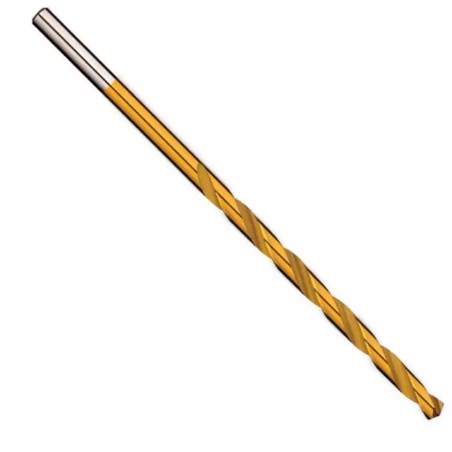 Qty 1 Long Series Drill Bit 5/32" x 137mm OAL HSS Titanium Coated Alpha