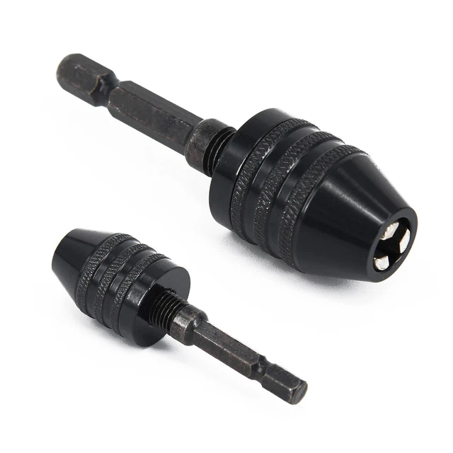 Mini adaptateur de mandrin de perceuse 0,3 à 6,5 mm, changement rapide, mini convertisseur de mandrin de perceuse à tige hexagonale de 6,3 mm pour outil de conversion de mandrin de micro