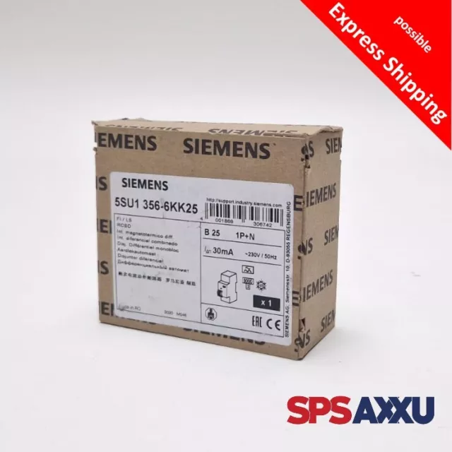 SIEMENS 5SU1356-6KK25 Schutzschalter  FI 230V 5SU1 356-6KK25