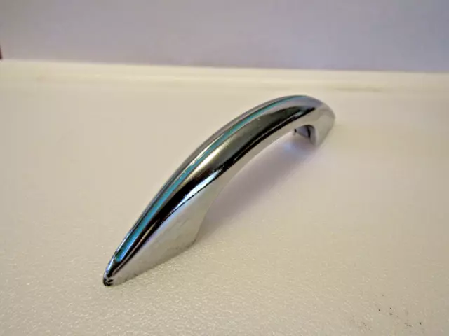 Vintage Chrome Drawer Pulls w Turquoise Line Cabinet Door Handles National Lock