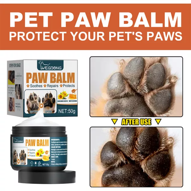 Pet Paw Balm Dog Cat Dry Cracked Soother Protector Repair Crème Hydratante / ₣