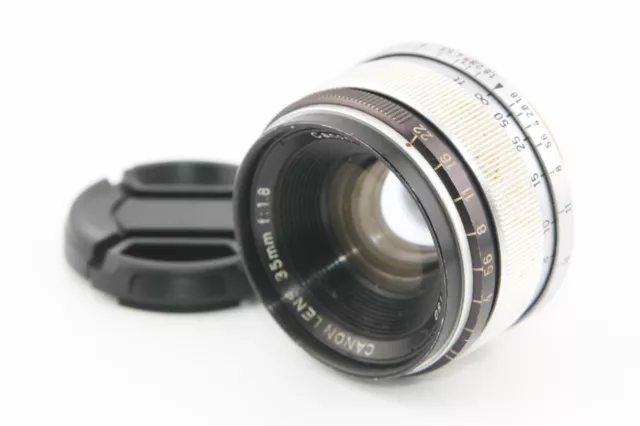 [Exc+3] Canon 35mm f/1.8 L39 LTM Leica Screw Mount Wide Angle MF Lens From Japan