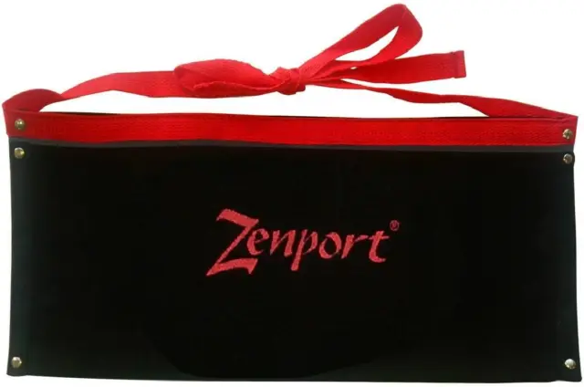 Zenport AG4031 Heavy Duty Canvas Single Pocket Apron Pouch, Black