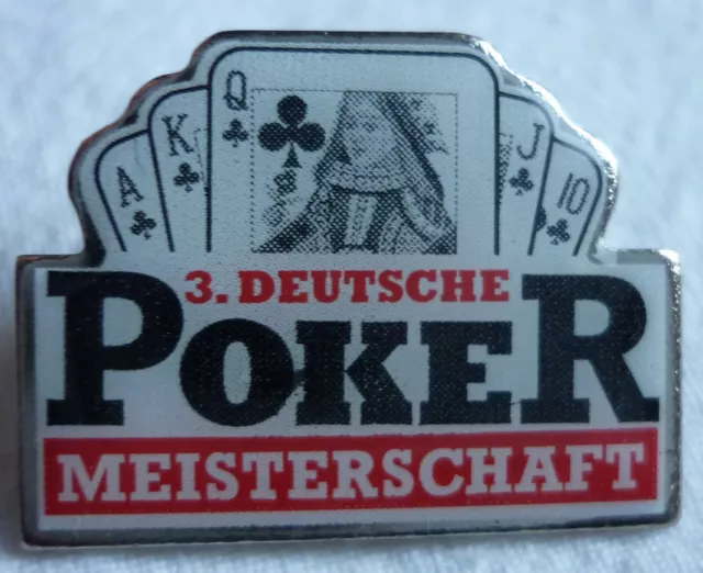 POKER 3. DEUTSCHE MEISTERSCHAFT 1994 TEILNEHMER PIN Berlin NOS