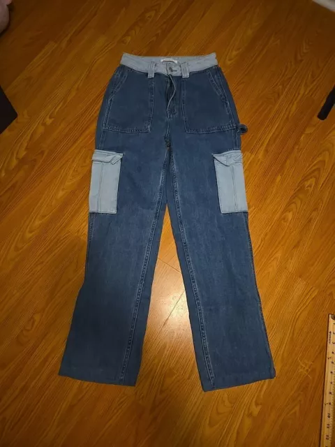 Pacsun WOMAN Jeans 90s Boyfriend Carpenter Size 27 (Measures Size 26x28) REHEMED