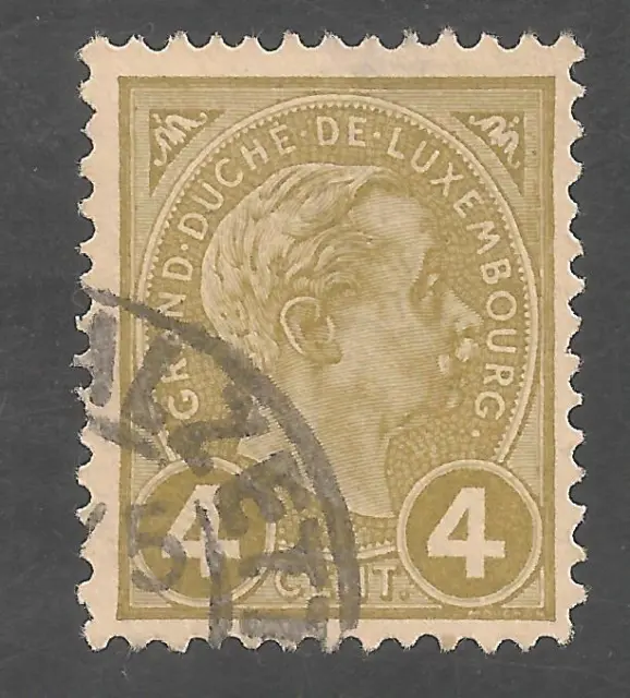 Luxembourg #72 (A8) VF USED - 1895 4c Grand Duke Adolphe