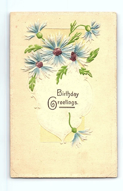 BLUMENDESIGN GEBURTSTAGSGRÜSSE ALLES Gute zum Geburtstag Karte Vintage