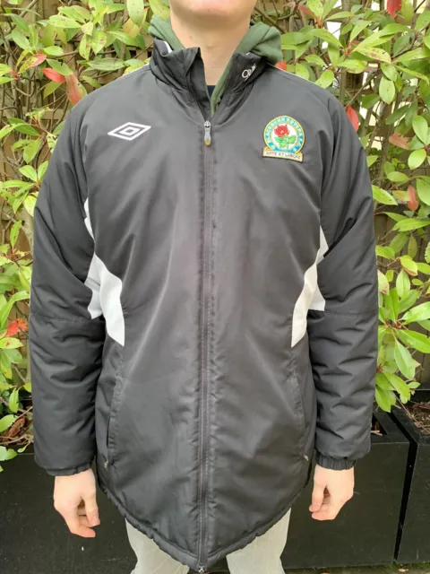 BLACKBURN ROVERS Winter parka Bench Jacket UMBRO Black SIZE Large