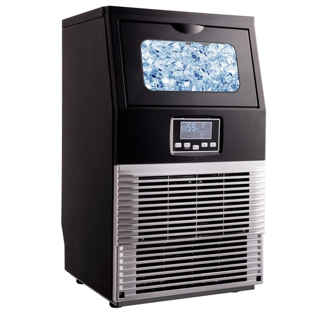 COMMERCIAL ICE MAKER Machine 100LBS Daily AutoClean Freestanding Cube