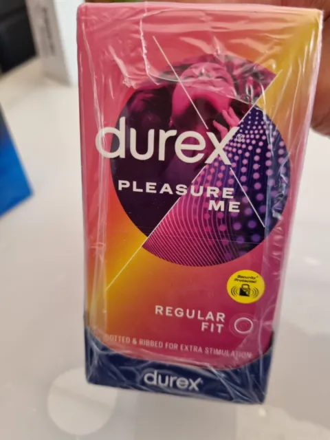4 X Durex Pleasure Me Regular Fit Dotted Condoms Pack of 12 | Sealed Pack