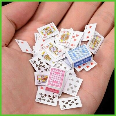 Mini Carte da Gioco Mazzo di Poker Classiche Casa delle Bambole in Miniatura per