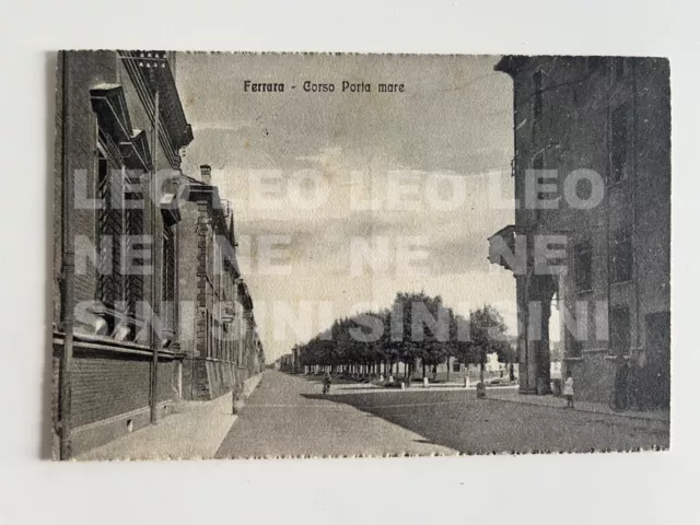 CARTOLINA FERRARA Corso Porta mare - ANNO 1930 - Viaggiata e Affrancata