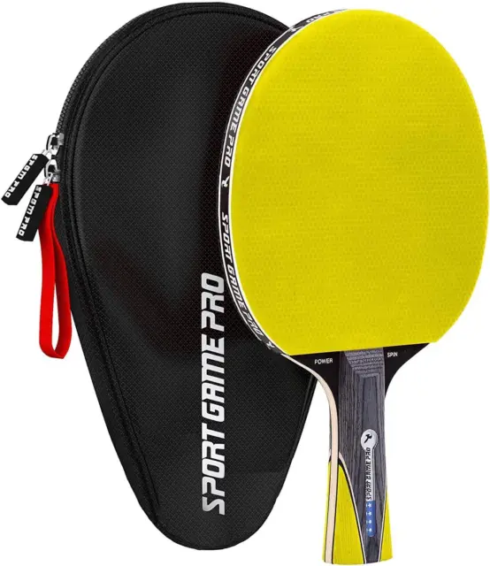 Ping Pong Paddle with Killer Spin + Case for Free - Professional Table Tennis