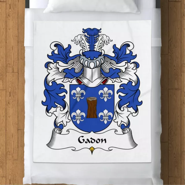 Gadon Heraldic Blanket, Polish Crest Symbols, Cozy Fleece Throw