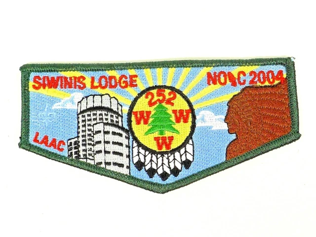 2004 Boy Scout Siwinis Lodge 252 LAAC NOAC OA Flap Patch BSA WWW