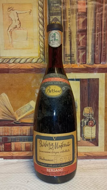 Vino 1979 Barbera Del Monferrato Bersano Conti Della Cremosina 12% 75cl