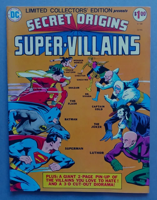 Limited Collectors Edition #C-39 Oct-Nov 1975 DC Secret Origins Super Villains