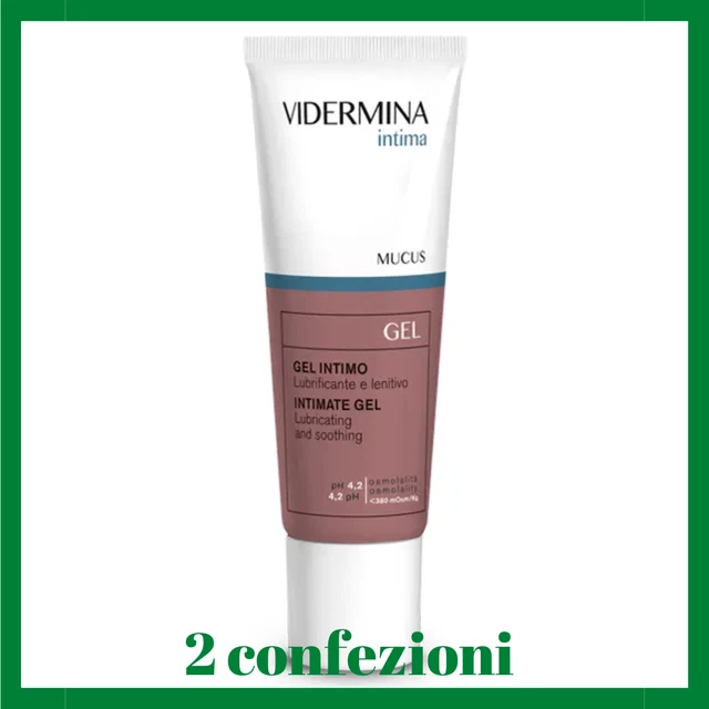 Vidermina Intima Mucus Gel Lubrificante Lenitivo 30 ml  2 confezioni