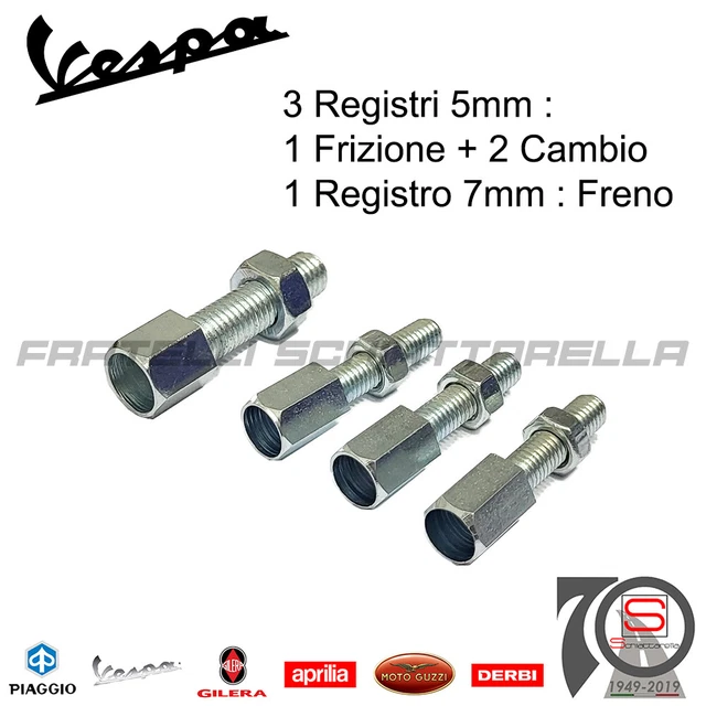 Registro Filo Frizione Tipo Originale Con Filetto M5x30mm. SIP Per Tutti I Modelli Di Vespa - R.O. Piaggio 156400 - 090527 - 020 - Foto 7