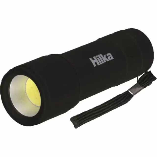 Hilka 1W Cob 70 Lumens Caoutchouc Revêtu Camping Brillant 9 LED Mini Torche