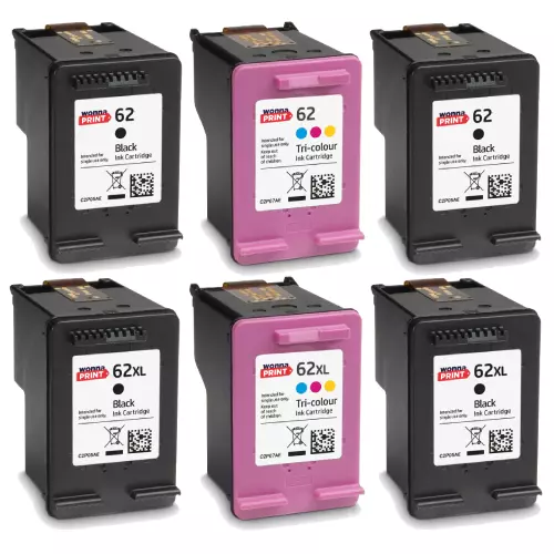 62 / 62XL Compatible Ink Cartridges for HP ENVY 5540 Printers