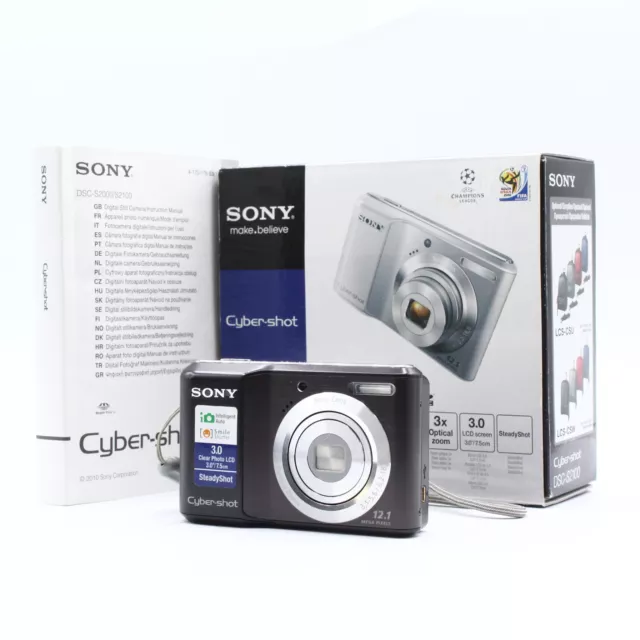 Sony Cyber-shot DSC-S2100 12.1Mp Black Y2K Digital Camera N°6395036 - Bel état !