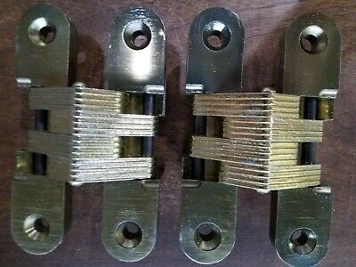Invisible Hinges, (1) pair x 4 5/8 In Heavy Duty, screws included