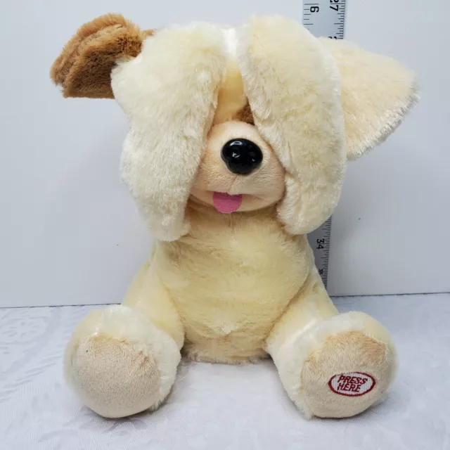 Peek a Boo Puppy Plays w/You & Giggles Stuffed Animal Plush 9" Fun Toy SEE VIDEO