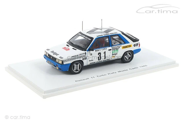 Spark Models RENAULT 11 TURBO 31 RALLY MONTE CARLO 1985 - A Spark Models RENAULT 11 TURBO 31 RALLY MONTE CARLO 1985 - A