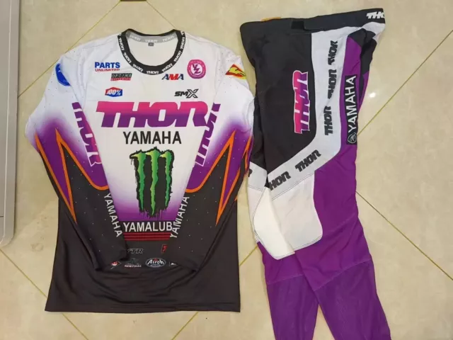 Thor Mx 2024 Monster Energy Racing Motocross Offroad Gear Set Jersey Pants Combo