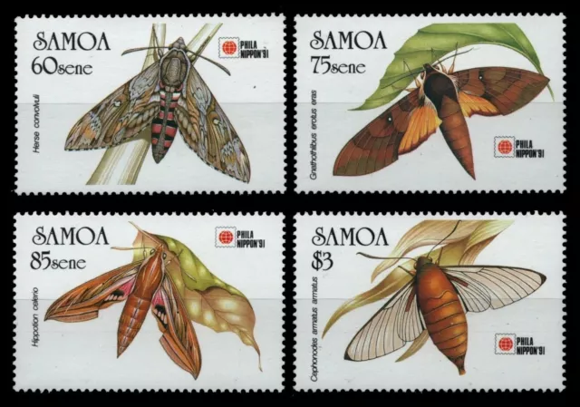 Samoa 1991 - Mi-Nr. 724-727 ** - MNH - Schmetterlinge / Butterflies