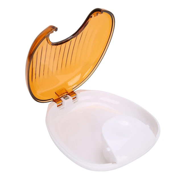 Orthodontic Retainer Case Portable Waterproof Mouthpiece Denture Box Container&