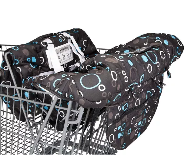 Premium Shopping Cart Cover High Chair Cover Soft Comfort Cushion for Baby Black 2