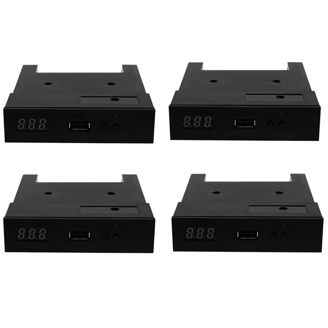 4X ÉMulateur de Drive de Disquette 1.44Mb USB Ssd 3,5 Pouces Noire Sfr1M44-7829