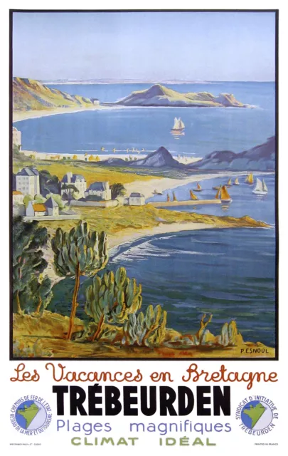 Affiche chemin de fer Etat - Trébeurden