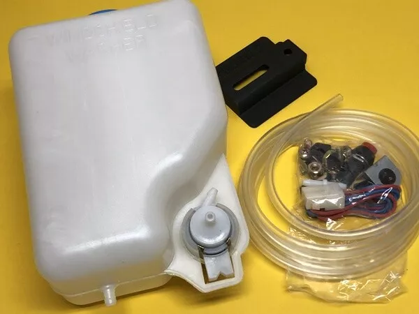 Windscreen washer bottle kit 1.5L 12V plastic universal tank