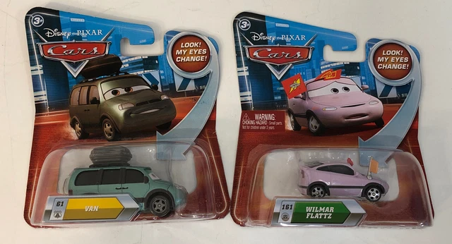 Disney Pixar Cars 1:55 scale 2017 Race Fans Wilmar Flattz #161 & Van #61