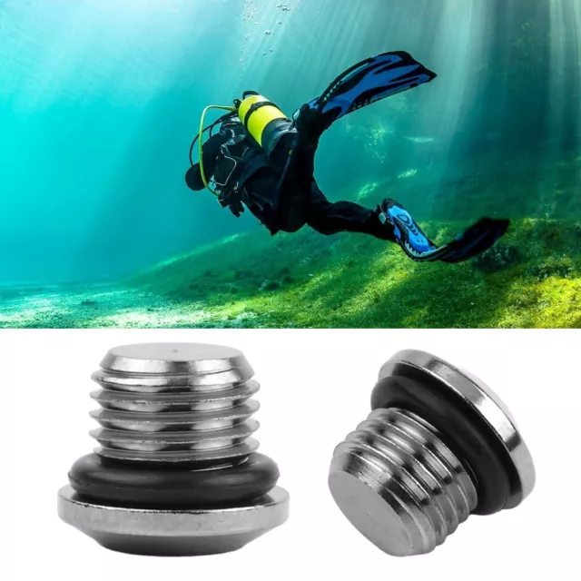 Brand New Plug O-ring Port Plug Copper With Cr Plating Diving Durable Leak-proof