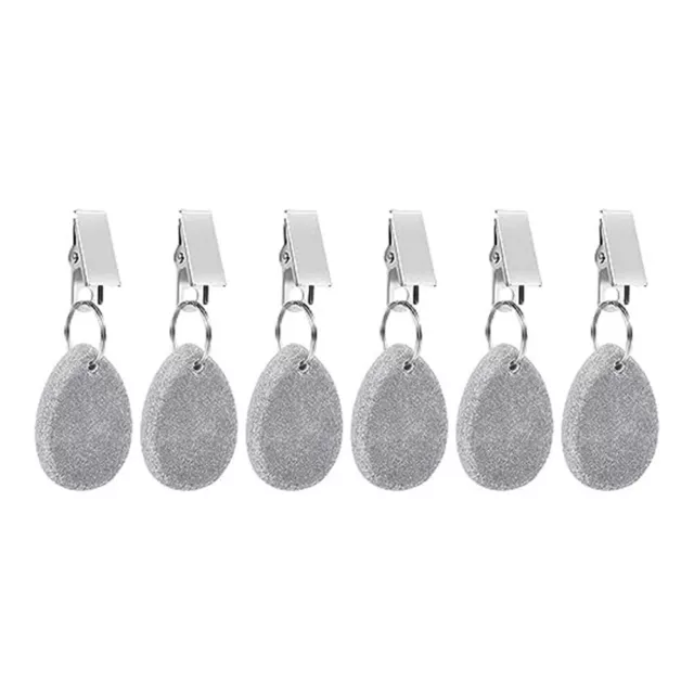 Heavy Duty Tablecloth pendant Stone Clips for Secure Table Setting Pack of 6